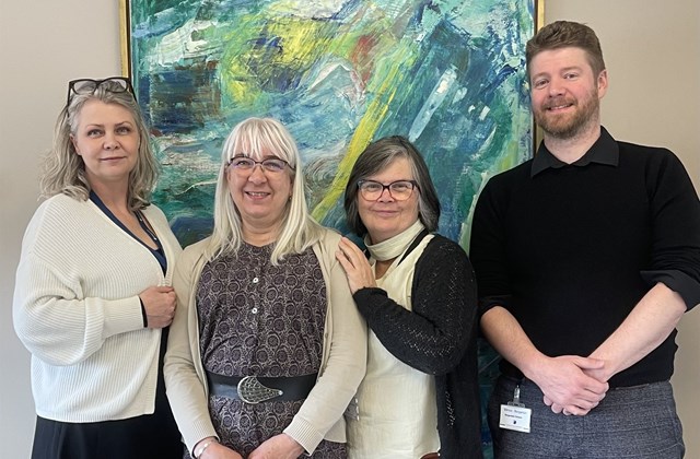 Erna Kaaber, Katriina Siivonen, Anna Hildur Hildibrandsdóttir og Bergsveinn Þórsson eftir vinnusmiðju um framtíð menningararfs.