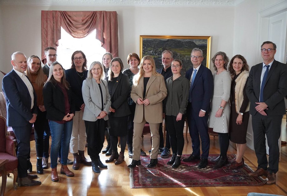 Margrét Jónadóttir Njarðvík, rektor Háskólans við Bifröst á síðasta fundi vísinda- og tækniráðs í núverandi mynd. Katrín Jakobsdóttir, forsætisráðherra, Willum Þór Þórsson heilbrigðisráðherra og Áslaug Arna Sigurbjörnsdóttir, háskóla-, iðnaðar- og nýsköpunarráðherra, ávörpuðu fundinn.